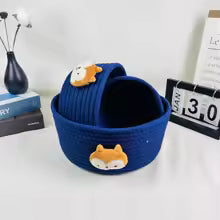 homemade Woven Cat Toy Storage Basket